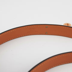 Hermes Kelly 18 Belt Epsom Etoupe Rose Gold