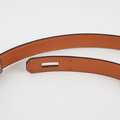Hermes Kelly 18 Belt Epsom Etoupe Rose Gold