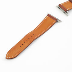 Hermes Fauve Barenia Apple Watch Strap 40mm (Y stamp)