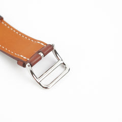 Hermes Fauve Barenia Apple Watch Strap 40mm (Y stamp)
