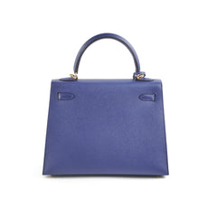 Hermes Kelly 25 Epsom Bleu Saphir U Stamp 2022