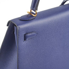 Hermes Kelly 25 Epsom Bleu Saphir U Stamp 2022