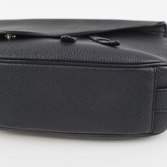 Christian Dior Soft Saddle Mini Black Grained Calfskin Bag