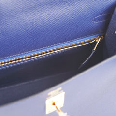 Hermes Kelly 25 Epsom Bleu Saphir U Stamp 2022