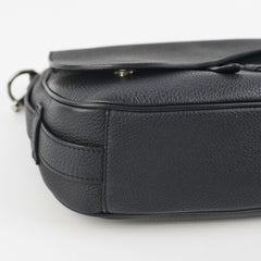 Christian Dior Soft Saddle Mini Black Grained Calfskin Bag