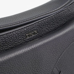 Christian Dior Soft Saddle Mini Black Grained Calfskin Bag