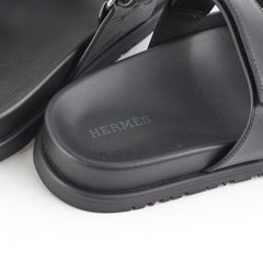 Hermes Chypre Sandals Size 36 Noir