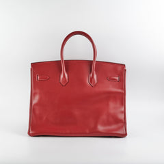 Hermes Birkin 35 Red - I Square Stamp 2005