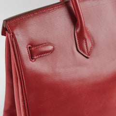 Hermes Birkin 35 Red - I Square Stamp 2005