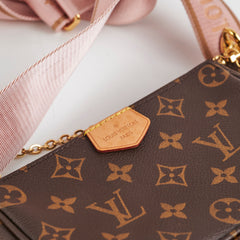 Louis Vuitton Multi Pochette Accessories Monogram Pink