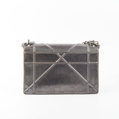Dior Medium Diorama Metallic Grey