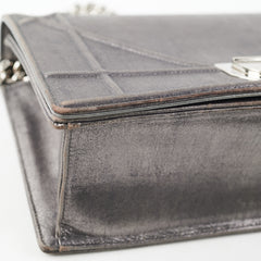 Dior Medium Diorama Metallic Grey