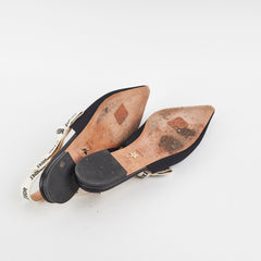 Dior J'adior Slingback Flats Size 40