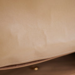Chanel Vintage Beige Lambskin Shoulder Bag