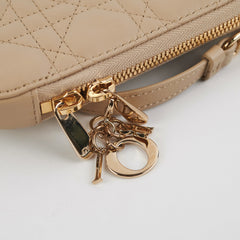 Christian Dior Lady Dior Phone Holder Sand-Colored Cannage Lambskin