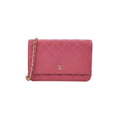 Chanel Wallet On Chain WOC Pink