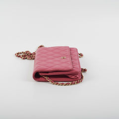 Chanel Wallet On Chain WOC Pink