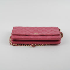 Chanel Wallet On Chain WOC Pink