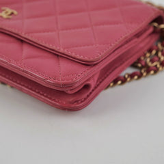 Chanel Wallet On Chain WOC Pink