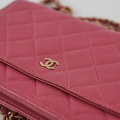 Chanel Wallet On Chain WOC Pink