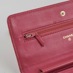 Chanel Wallet On Chain WOC Pink