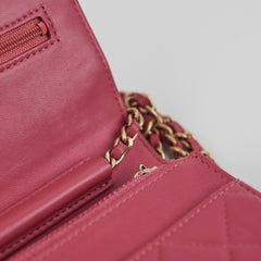 Chanel Wallet On Chain WOC Pink