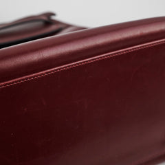 Hermes Vintage Kelly 35 Burgundy Box Leather