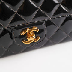 Chanel Vintage Patent Black Flap Bag