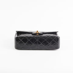 Chanel Vintage Patent Black Flap Bag