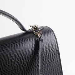 Louis Vuitton Epi Shoulder Bag Black