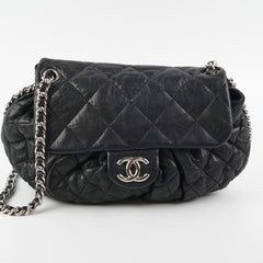 Chanel Black Matelasse Chain Shoulder Bag