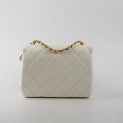 Chanel Seasonal Flap Lambskin White