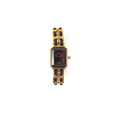 Chanel Premier Large Black/ Gold Watch