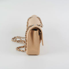 Chanel Classic Flap Caviar Medium Beige - Microchipped 2022