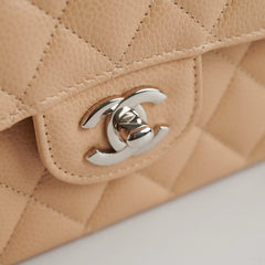Chanel Classic Flap Caviar Medium Beige - Microchipped 2022