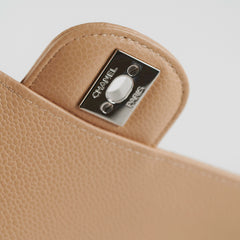 Chanel Classic Flap Caviar Medium Beige - Microchipped 2022