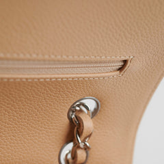 Chanel Classic Flap Caviar Medium Beige - Microchipped 2022