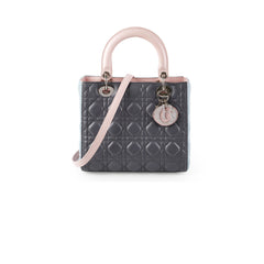 Christian Dior Medium Lady Dior Tri Colour Top Handle