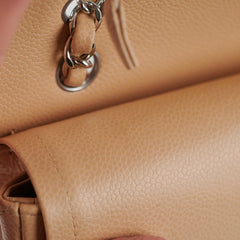 Chanel Classic Flap Caviar Medium Beige - Microchipped 2022