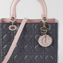 Christian Dior Medium Lady Dior Tri Colour Top Handle