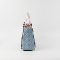 Christian Dior Medium Lady Dior Tri Colour Top Handle