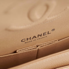 Chanel Classic Flap Caviar Medium Beige - Microchipped 2022