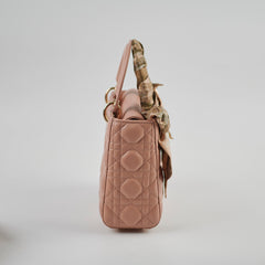 Christian Dior Lady Dior Small Blush with Twilly