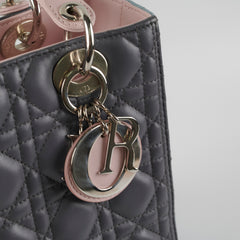 Christian Dior Medium Lady Dior Tri Colour Top Handle