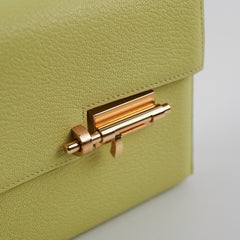 Hermes Mini Verrou Chaine Mysore R9 Jaune Bourge - Z Stamp