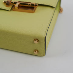 Hermes Mini Verrou Chaine Mysore R9 Jaune Bourge - Z Stamp