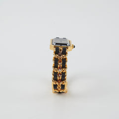 Chanel Premier Medium Black/Gold Watch