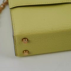 Hermes Mini Verrou Chaine Mysore R9 Jaune Bourge - Z Stamp