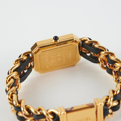 Chanel Premier Medium Black/Gold Watch