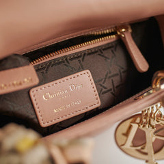 Christian Dior Lady Dior Small Blush with Twilly